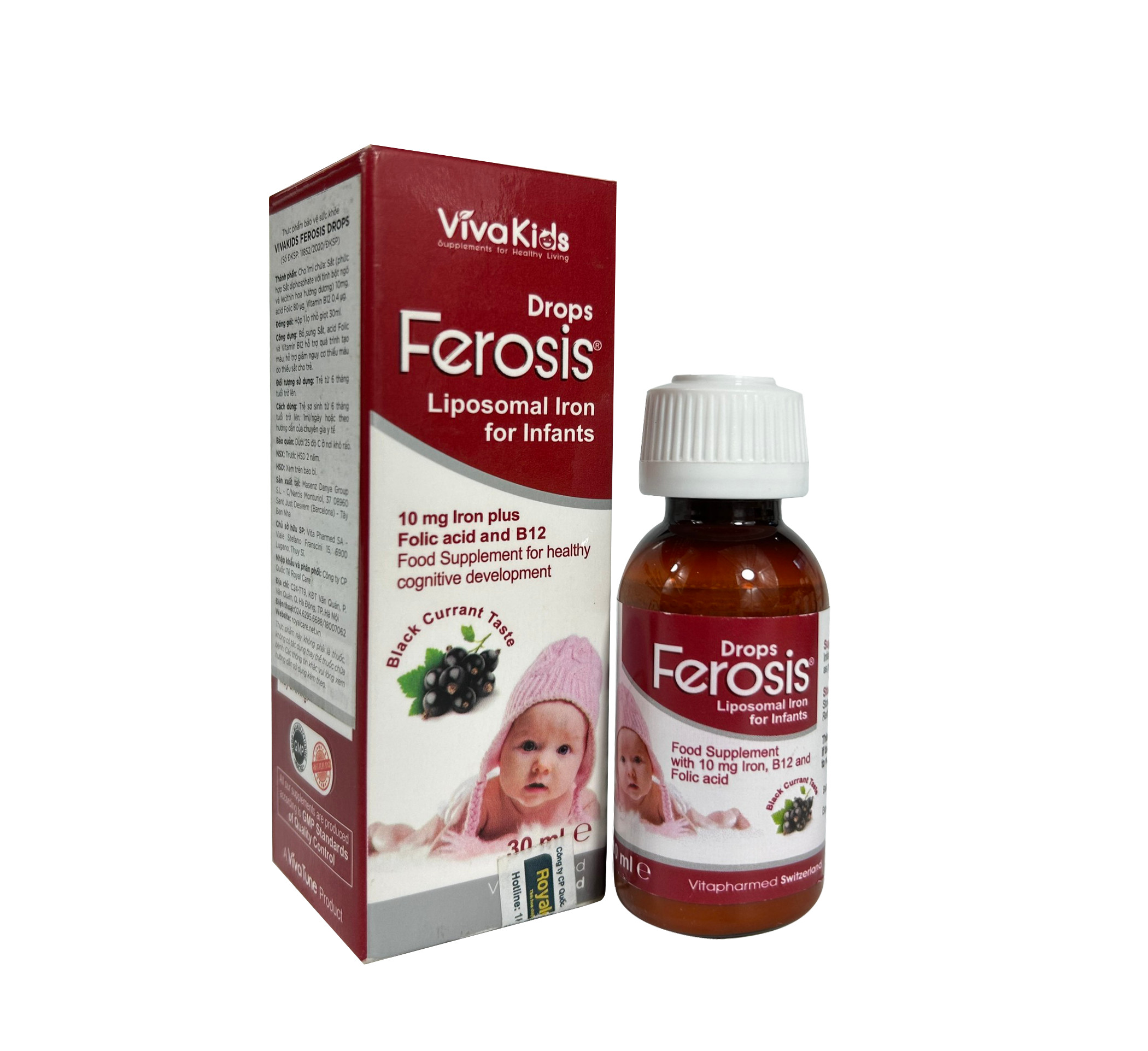 VIVAKIDS FEROSIS DROPS ngăn ngừa thiếu máu cho trẻ VIVAKIDS FEROSIS DROPS ngăn ngừa thiếu máu cho trẻ